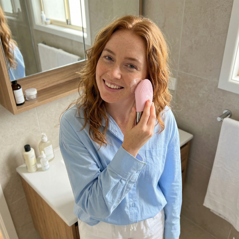 LumaForm™ Manual Silicone Facial Cleansing Brush